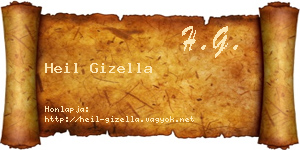 Heil Gizella névjegykártya