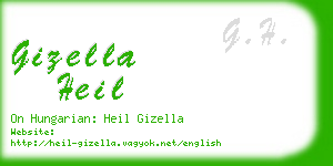 gizella heil business card